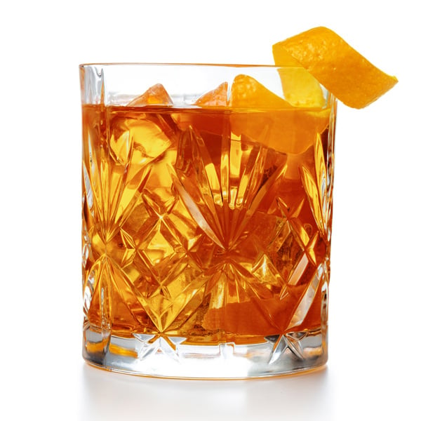 a photo of an old-fashioned drink 