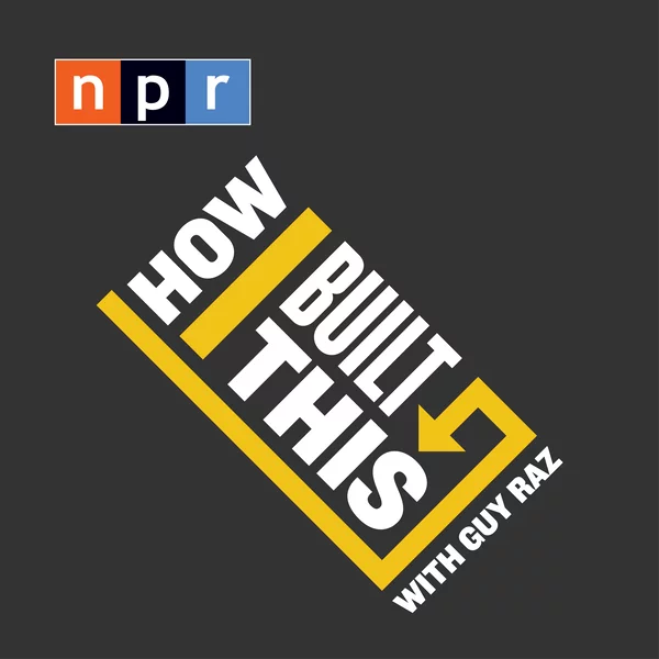An NRP podcast logo for How I Build This with Guy Raz