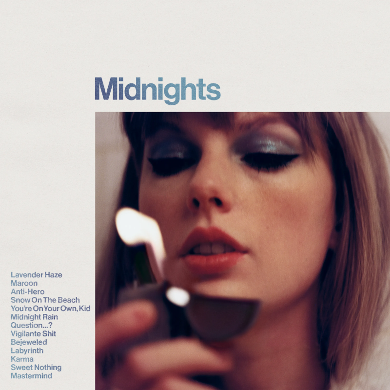 Sampul album Midnights Taylor Swift 