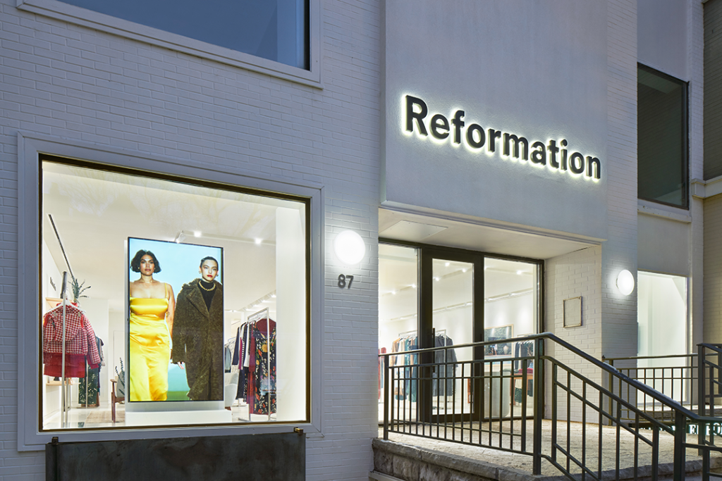 Reformation's Yorkville flagship store in Toronto
